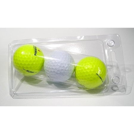 Visipak Thermoform-CLAMSHELL-#103-2-0.010-PVC-CLEAR-3 BALL ROUND BOTTOM, 1000PK 103-2TF